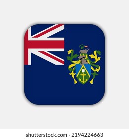 Pitcairn Islands flag, official colors. Vector illustration.