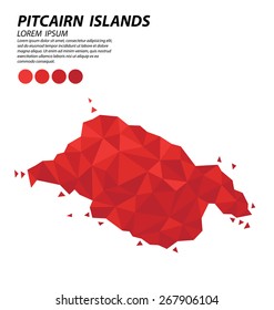 Pitcairn Islands geometric concept design