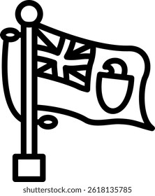 Pitcairn Islands national signal Flag Icon