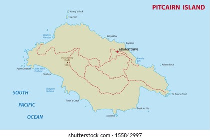 Pitcairn map