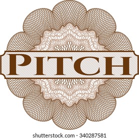 Pitch abstract linear rosette