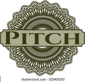 Pitch abstract rosette