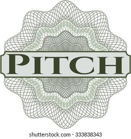 Pitch abstract rosette