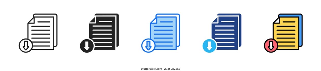 Pitch Briefing Icon Set Multiple Style Collection