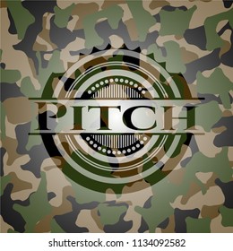 Pitch camouflaged emblem