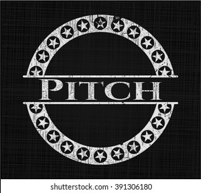 Pitch with chalkboard texture