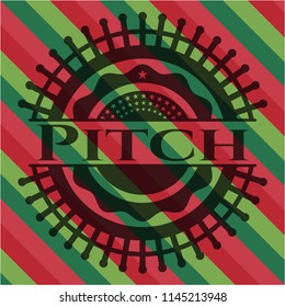 Pitch christmas style badge..