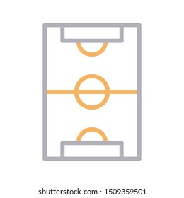 pitch colour line vector icon