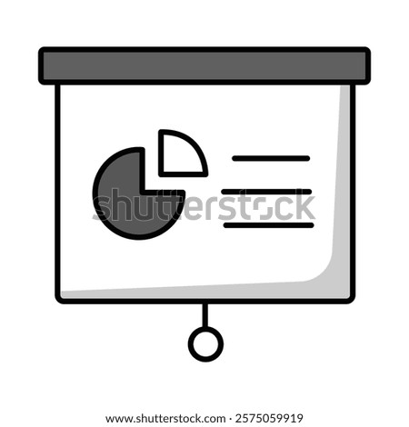 Pitch Deck Icon - Vector Illustration for Business Presentations and Investor Pitches
