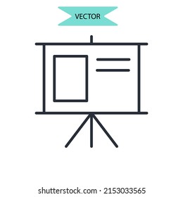 pitch deck icons  symbol vector elements for infographic web