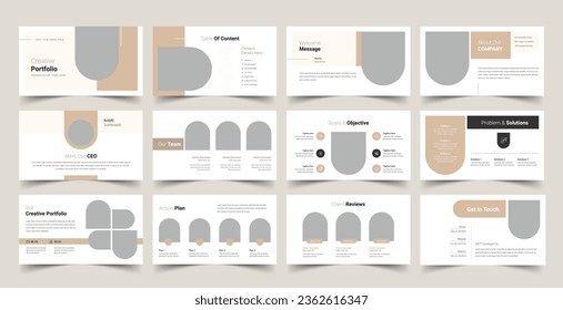 Pitch Deck Presentation template, Used for modern Presentations, company profiles, annual reports, pitch decks, proposals, portfolios, business and marketing