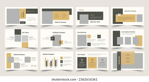 Pitch Deck Presentation template, Used for modern Presentations, company profiles, annual reports, pitch decks, proposals, portfolios, business and marketing