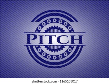 Pitch with denim texture