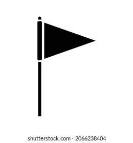 Pitch flag icon simple vector. Soccer stadium. Corner football on white background