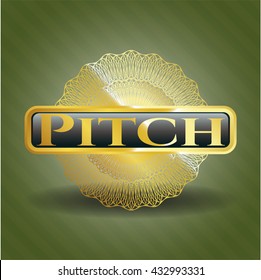 Pitch golden emblem