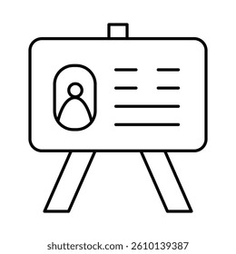 Pitch Line Icon. Startup, Success, Growth Editable Stroke Vector Illustration