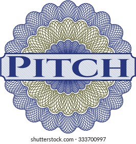 Pitch money style rosette