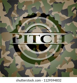 Pitch on camouflaged texture