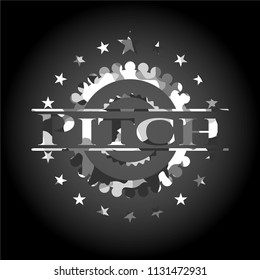 Pitch on grey camo texture