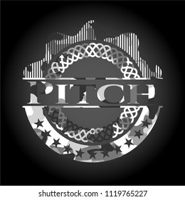 Pitch on grey camouflage pattern