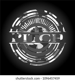  Pitch on grey camouflaged pattern