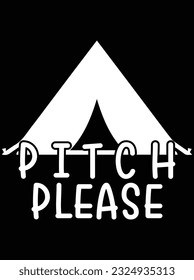 Pitch por favor diseño de arte vectorial, archivo eps. archivo de diseño para camiseta. SVG, archivo de diseño de corte EPS