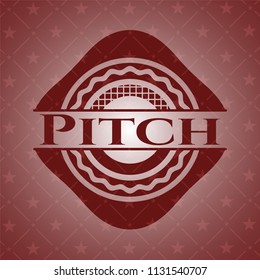 Pitch red emblem. Retro