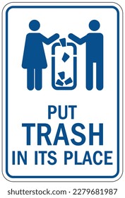 Pitch in sign and labels