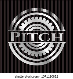  Pitch silvery shiny badge