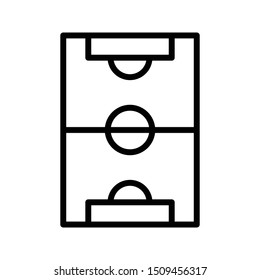 pitch thin line vector icon