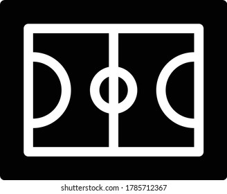 pitch vector glyph flat icon 