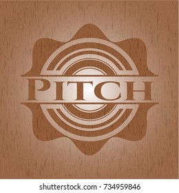 Pitch vintage wood emblem