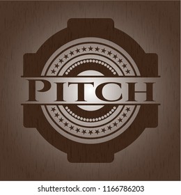 Pitch wood icon or emblem
