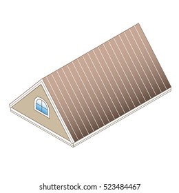 Pitched Roof Construction Stock Illustrations Images Vectors