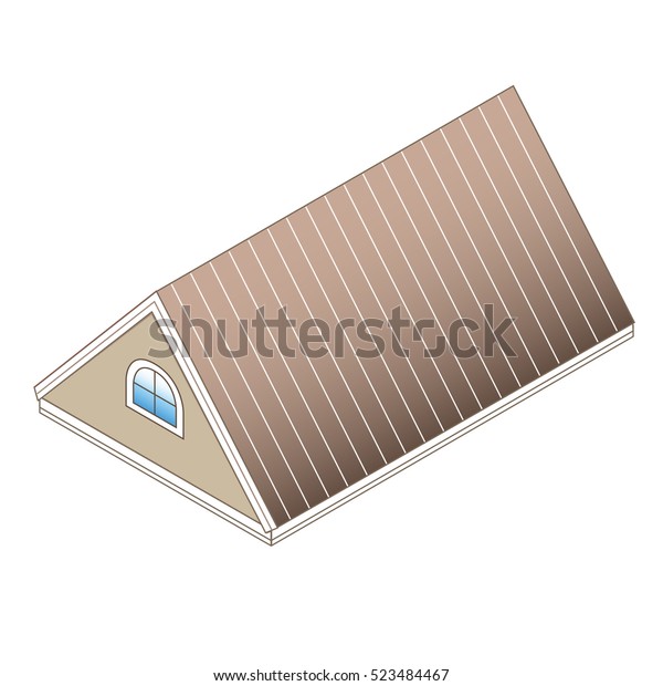 Pitched Roof Dormer Type Roofing Pitched Stock Vector Royalty