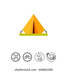 Pitched Tent Icon