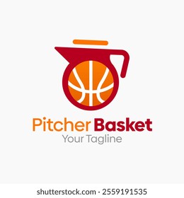 Pitcher Basket Logo Design Template. Good for Business, Agency, Community and Organization.