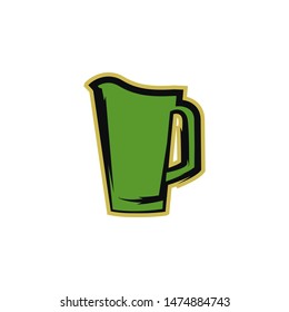 Pitcher (beer) vector logo icon