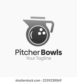 Pitcher Bowl Logo Design Template. Good for Business, Agency, Community and Organization.