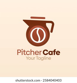 Pitcher Cafe Logo Design Template. Good for Business, Agency, Community and Organization