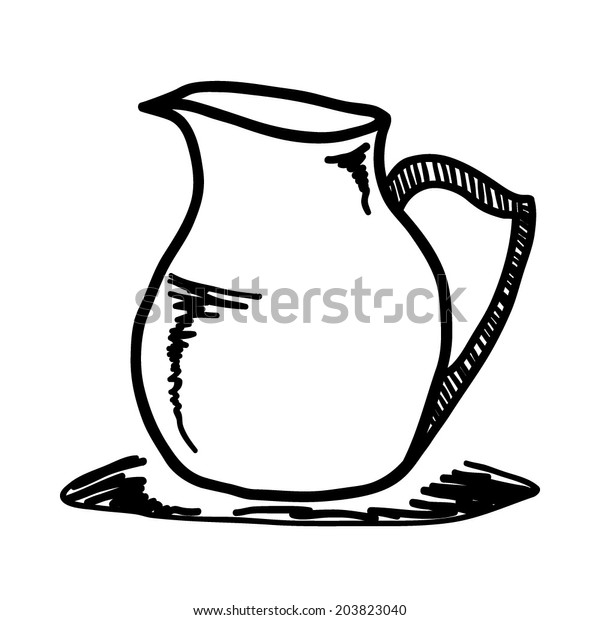 Pitcher Cartoon Vector Illustration Isolated On Stock Vector (Royalty ...