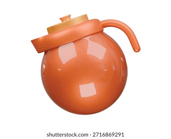 Pitcher Bebida Icono 3D Ilustración Render