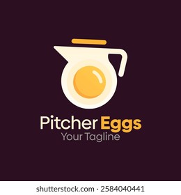 Pitcher Eggs Logo Design Template. Good for Business, Agency, Community and Organization