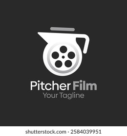 Pitcher Film Logo Design Template. Good for Business, Agency, Community and Organization