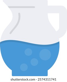 Pitcher Flat Style Icon Design