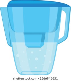 Pitcher of fresh purified water