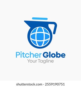 Pitcher Globe Logo Design Template. Good for Business, Agency, Community and Organization.