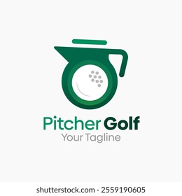 Pitcher Golf Logo Design Template. Good for Business, Agency, Community and Organization.