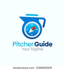 Pitcher Guide Logo Design Template. Good for Business, Agency, Community and Organization