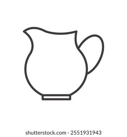 Pitcher Icon isolated on white background. Vector icon.